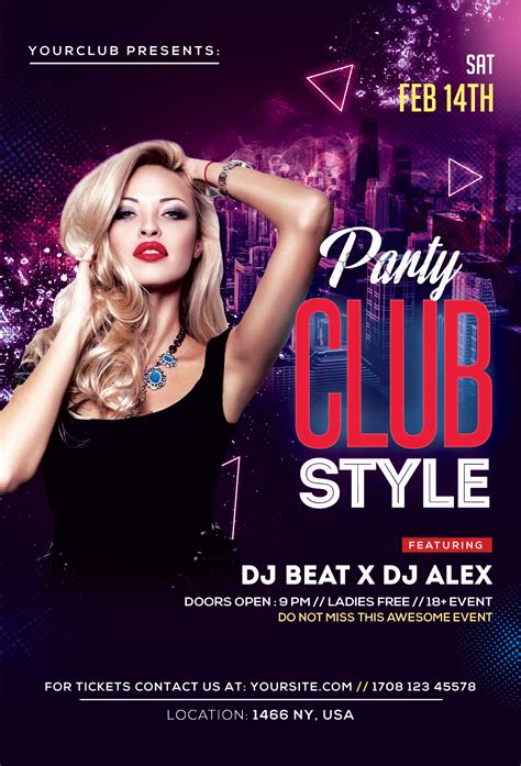 free psd club flyer templates.